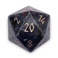 BLOODSTONE - BOULDER 30MM GEMSTONE DICE